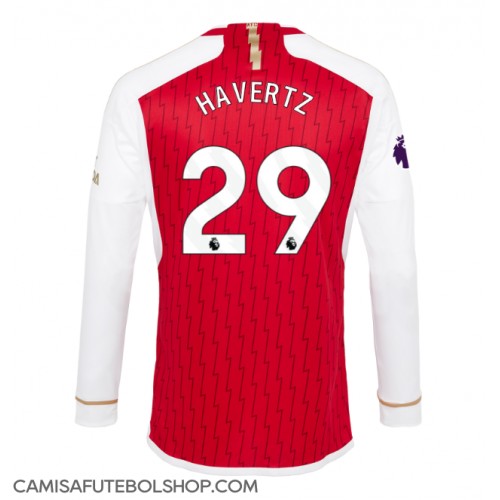 Camisa de time de futebol Arsenal Kai Havertz #29 Replicas 1º Equipamento 2023-24 Manga Comprida